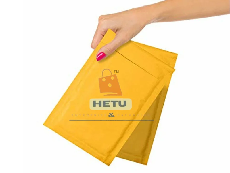 YELLOW KRAFT PAPER BUBBLE BAGS