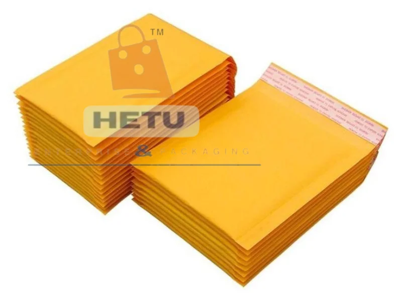YELLOW KRAFT PAPER BUBBLE BAGS