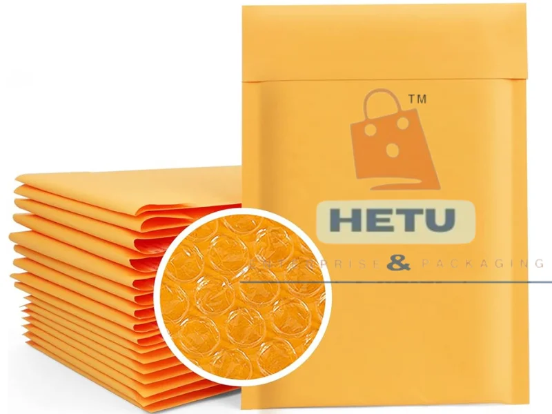 YELLOW KRAFT PAPER BUBBLE BAGS